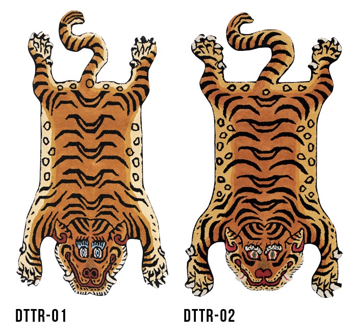 ���٥��󥿥������饰 �顼�� DETAIL Tibetan Tiger Rug L������ DTTR-01 / DTTR-02