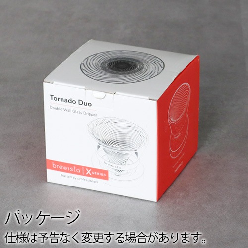 �֥�塼������ �ȥ�͡��� �ǥ奪 ���֥륦������ ���饹�ɥ�åѡ� Brewista Tornado Duo Double Wall GlassDripper