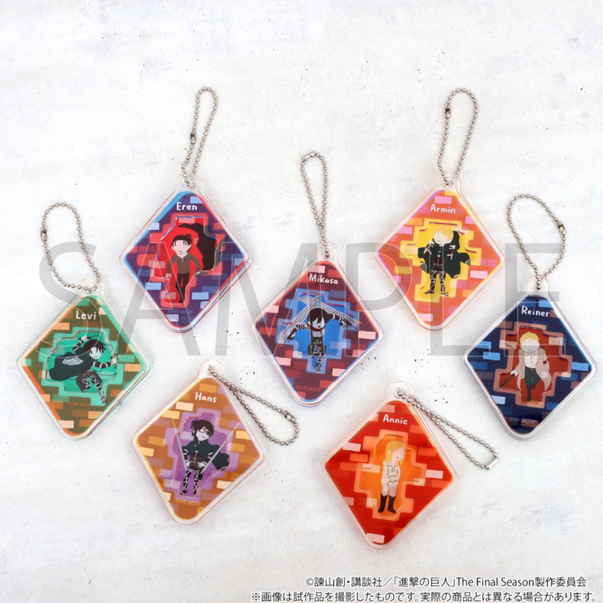 <予約>「進撃の巨人」スライドアクリルキーホルダー (CR)