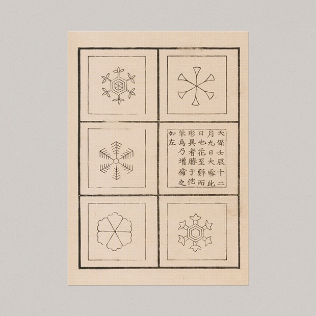 雪華図説　ポストカード