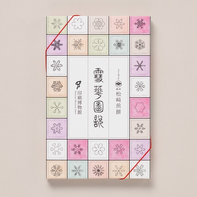 印刷博物館×銀座 松崎煎餅 コラボ三味胴『雪華図説』 | 商品別,食品