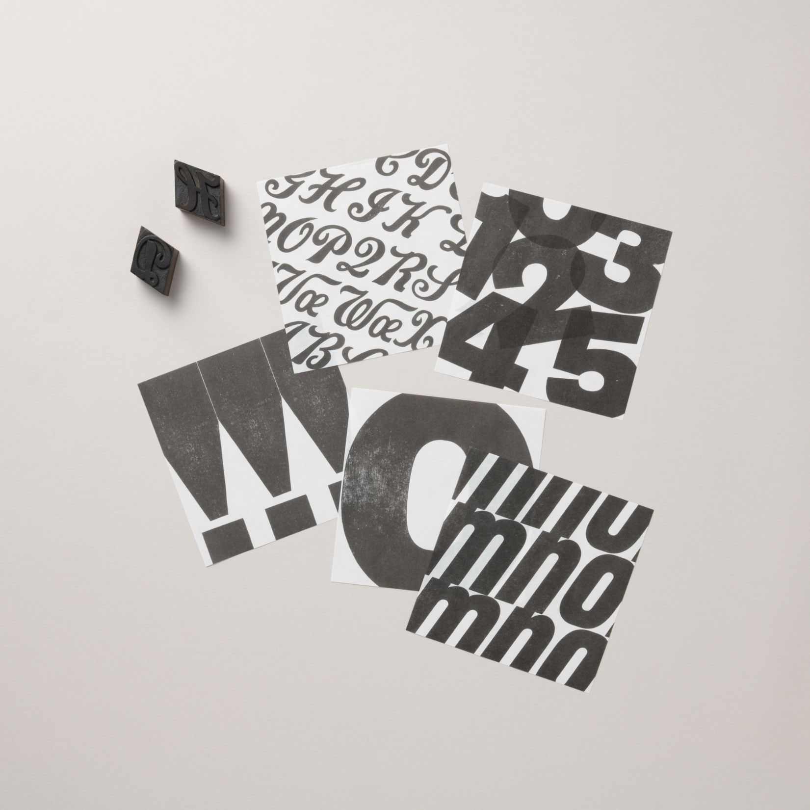 木活字DESIGN PAPER　（モノクロ版）