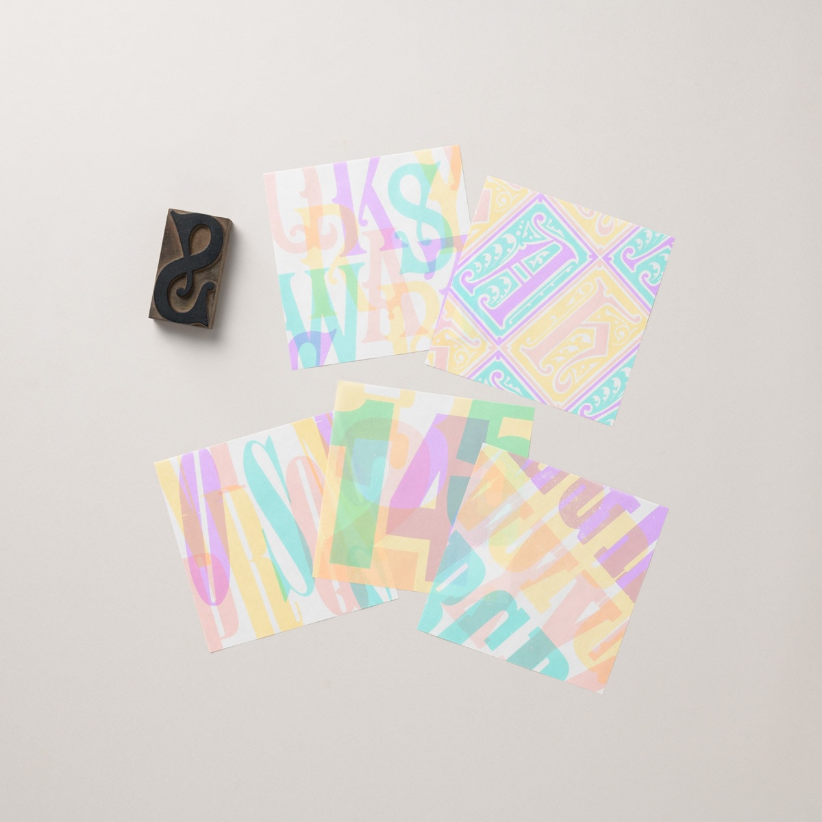 木活字DESIGN PAPER(カラー版)