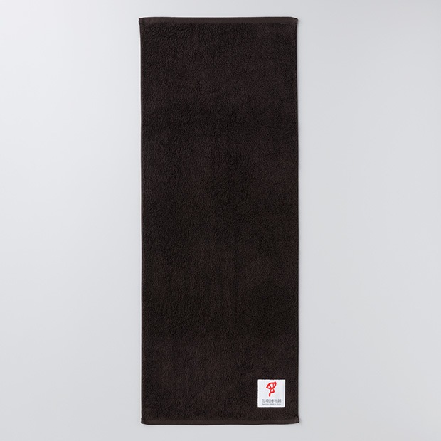 印刷博物館オリジナル　タオル（約32×85cm、黒／白／赤）