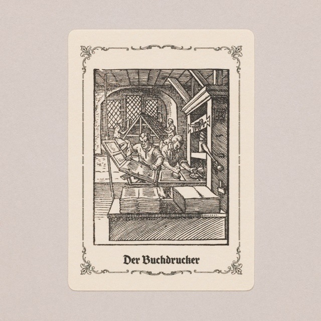 西洋職人づくしシールコンプリートセット「出版印刷職人編」