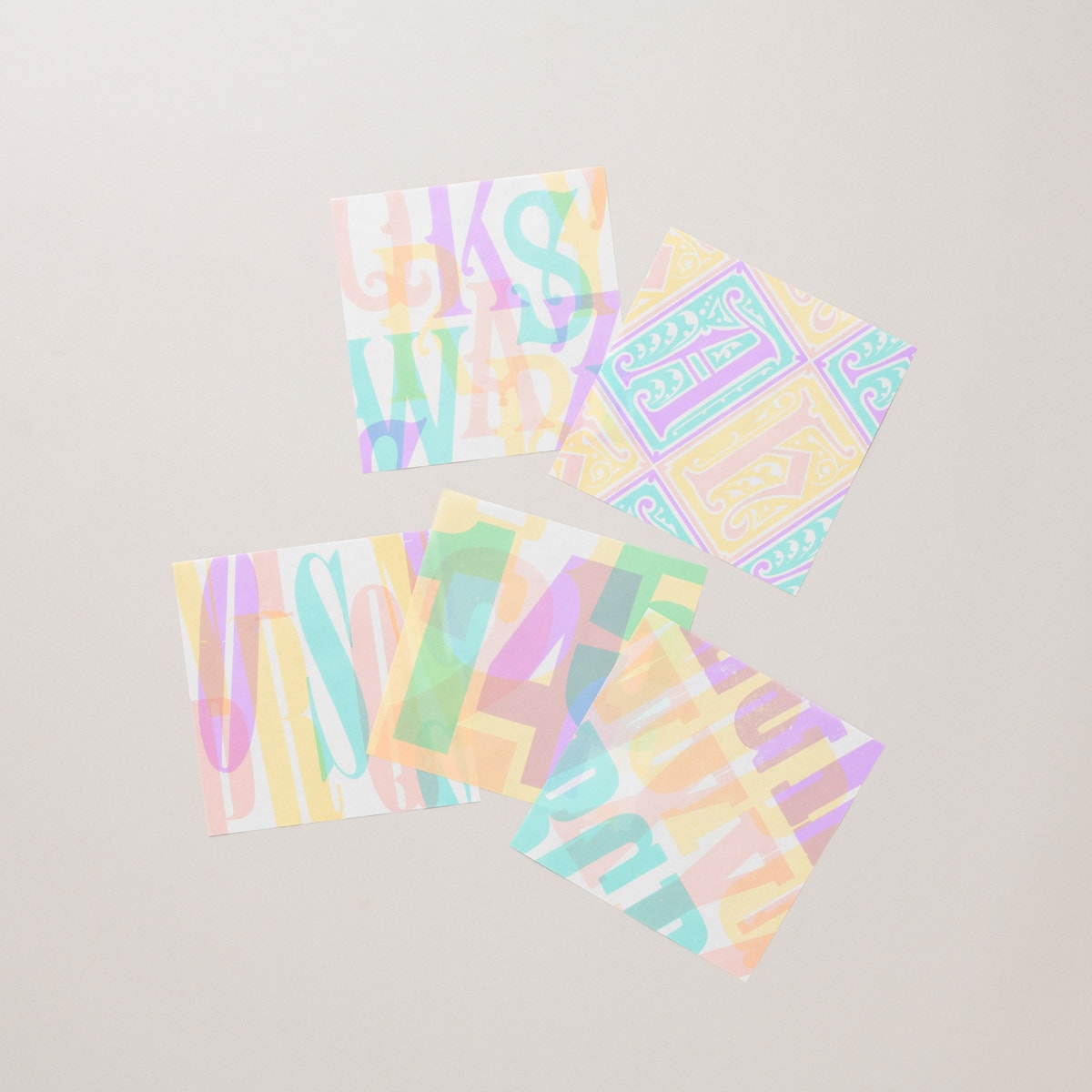 木活字DESIGN PAPER(カラー版)