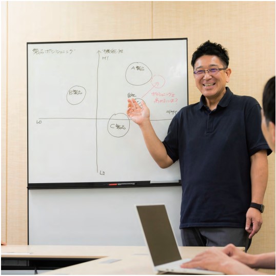 タテ型 両面ホワイトボード(アクティボ)ブラック・ACT-001-BK