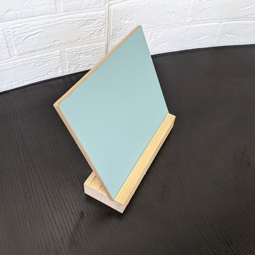 【両面使用】ミントブルーチョークボード＆ホワイトボード