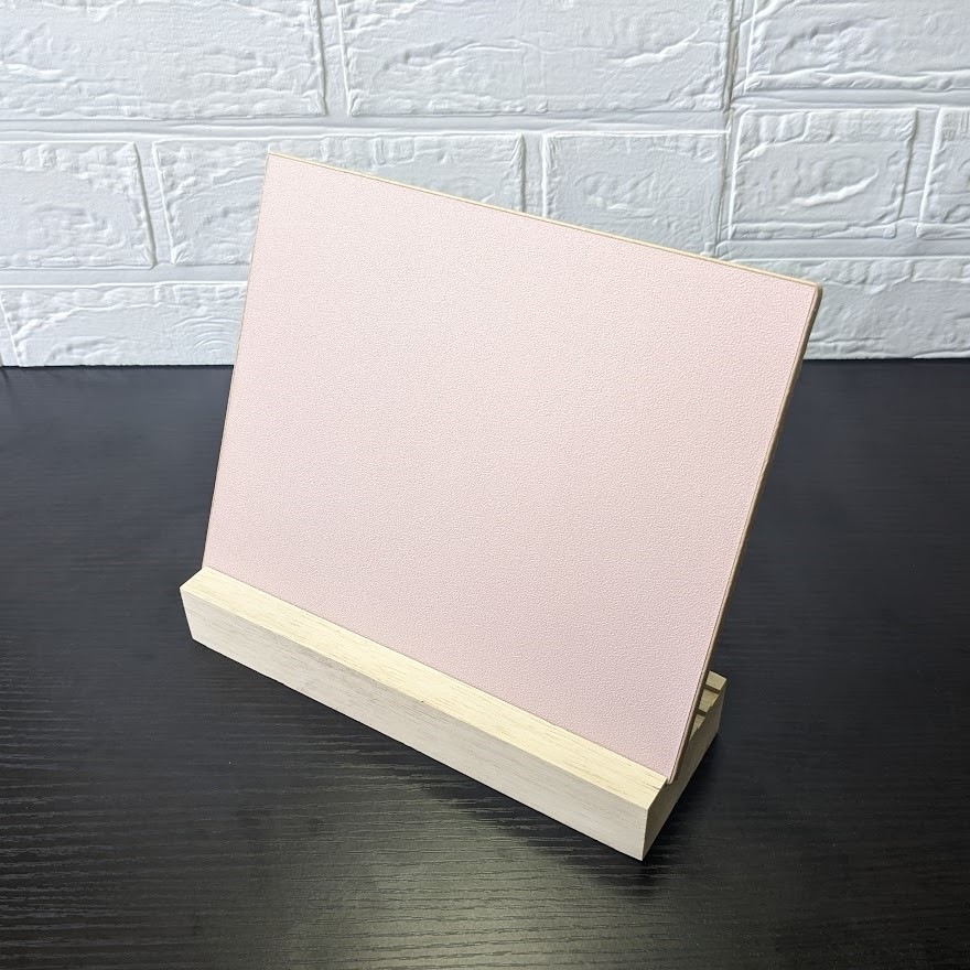 【両面使用】桜色チョークボード＆グレー黒板