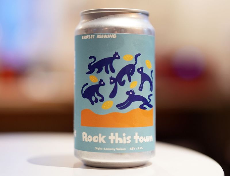 Charles Brewing / Rock this town ABV:5.5% 370ml  㡼륺 ֥롼󥰡å ǥ   ȯˢʾ̣ 2025.6.19Τ