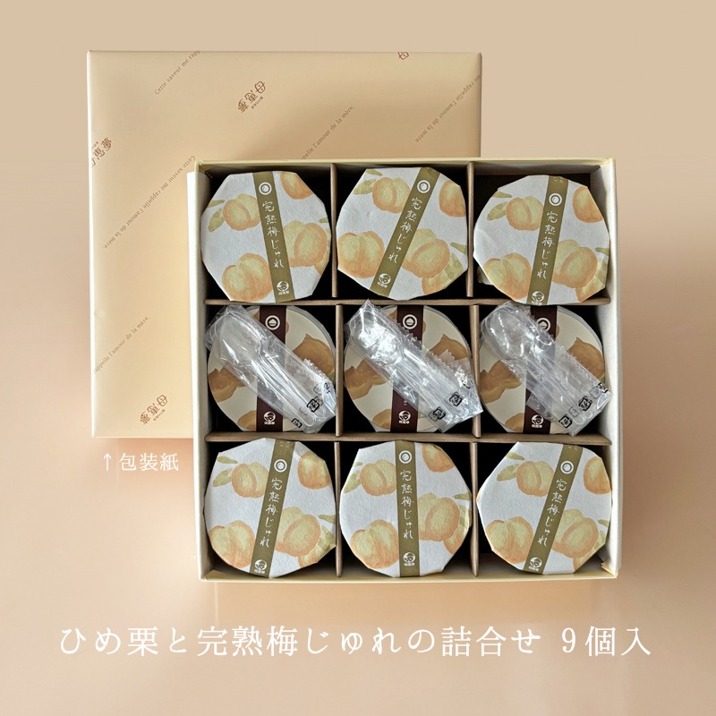 ひめ栗と完熟梅じゅれの詰合せ 9個入箱 | 季節の贈り物 | 母恵夢本舗
