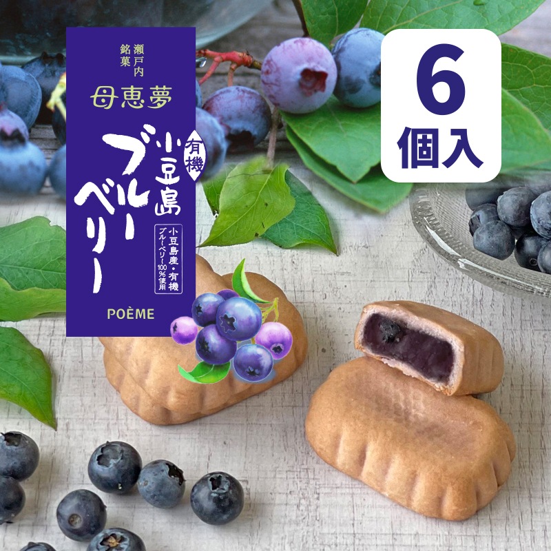 ベビー母恵夢「小豆島ブルーベリー」 6個入袋 | 母恵夢（ポエム