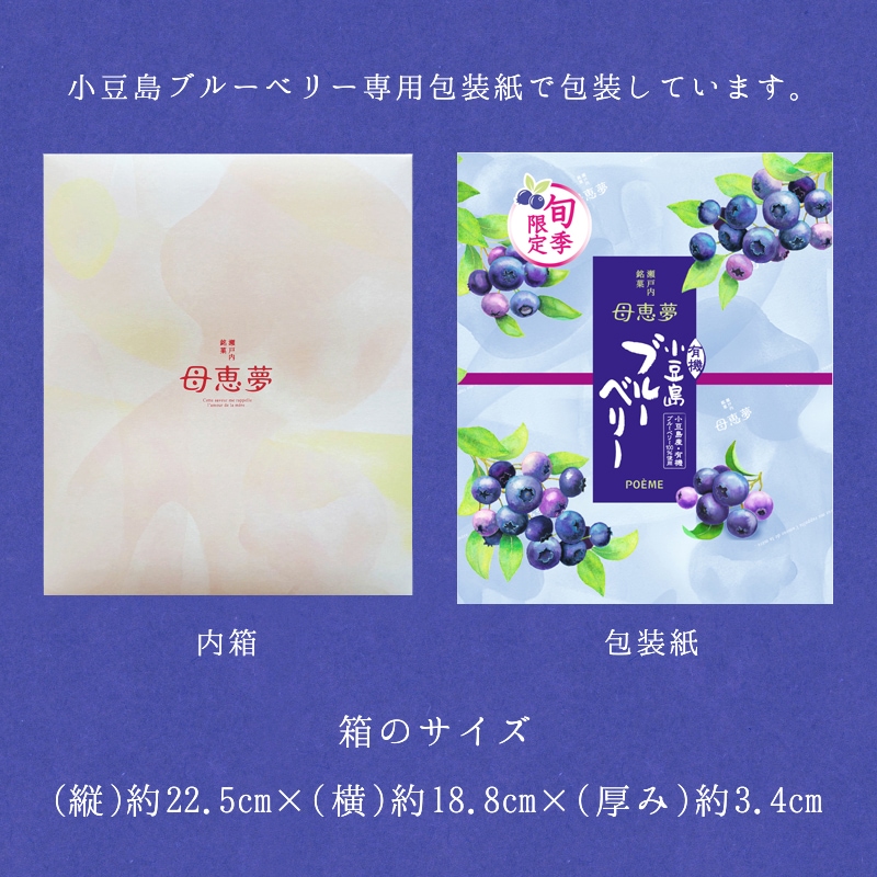 ベビー母恵夢「小豆島ブルーベリー」10個入箱