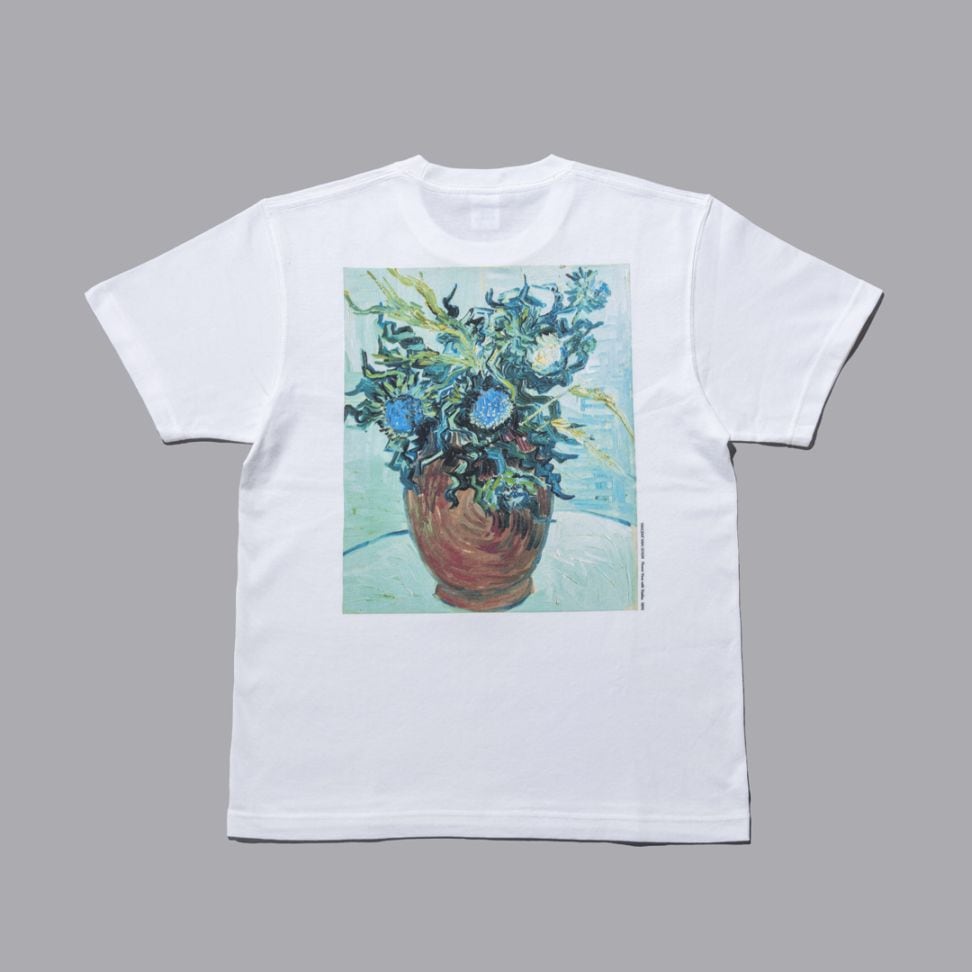ファン・ゴッホ《アザミの花》バックプリントTシャツ 半袖 | 服飾,T