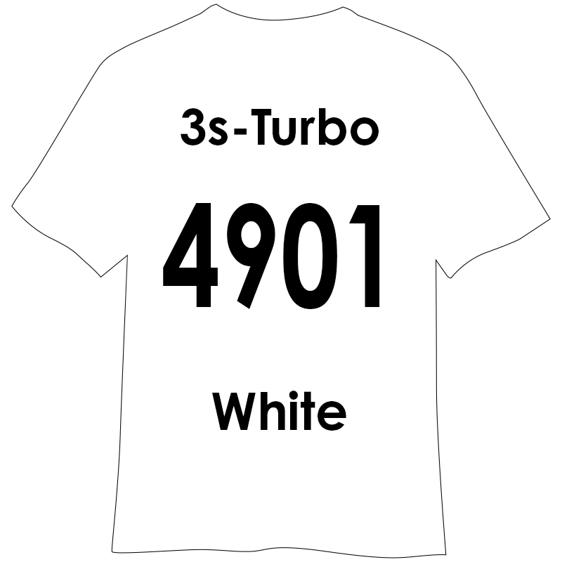 3s-TURBO 500mm幅 4901 ホワイト