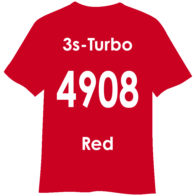 3s-TURBO 500mm幅 4908 レッド