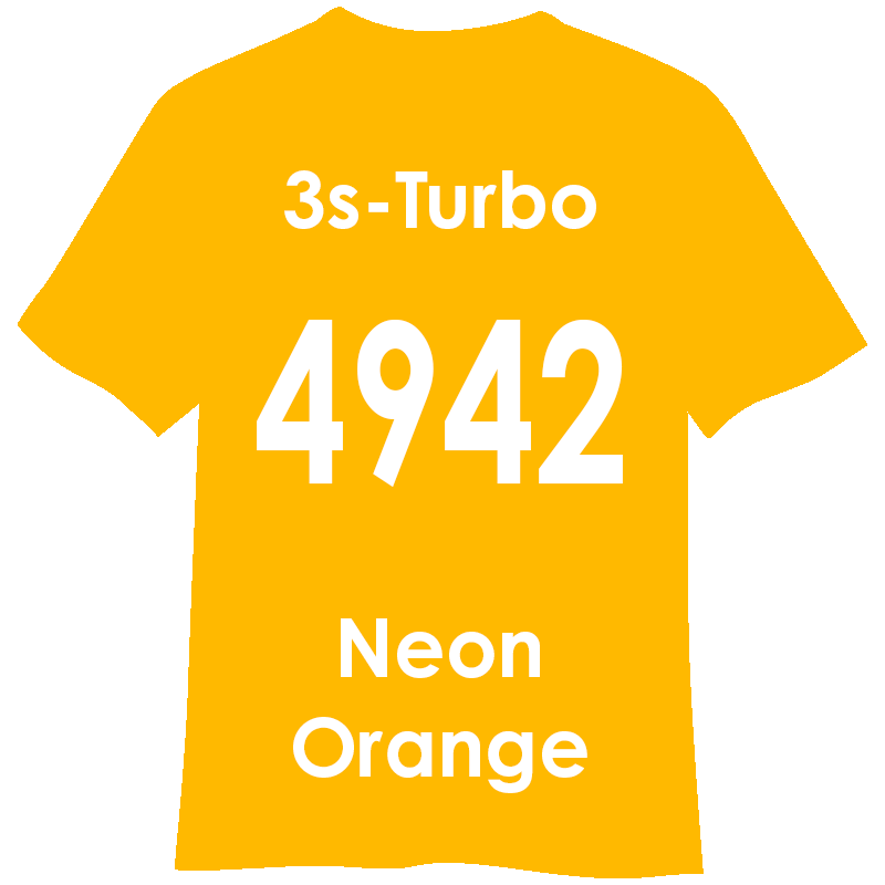 3s-TURBO 500mm幅 4942 ネオンオレンジ