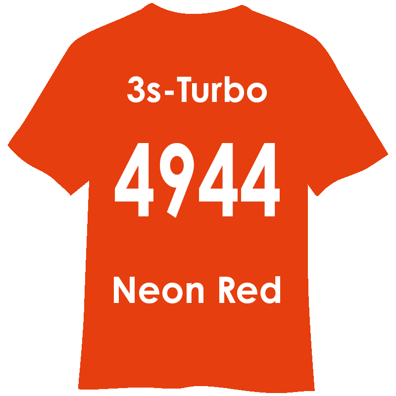 3s-TURBO 500mm幅 4944 ネオンレッド