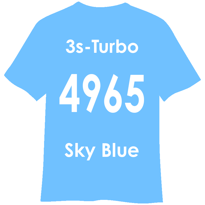 3s-TURBO 500mm幅 4965 スカイブルー