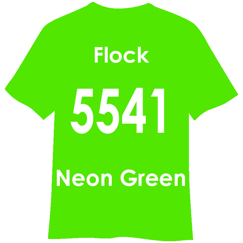 FLOCK 500mm幅 5541 ネオングリーン