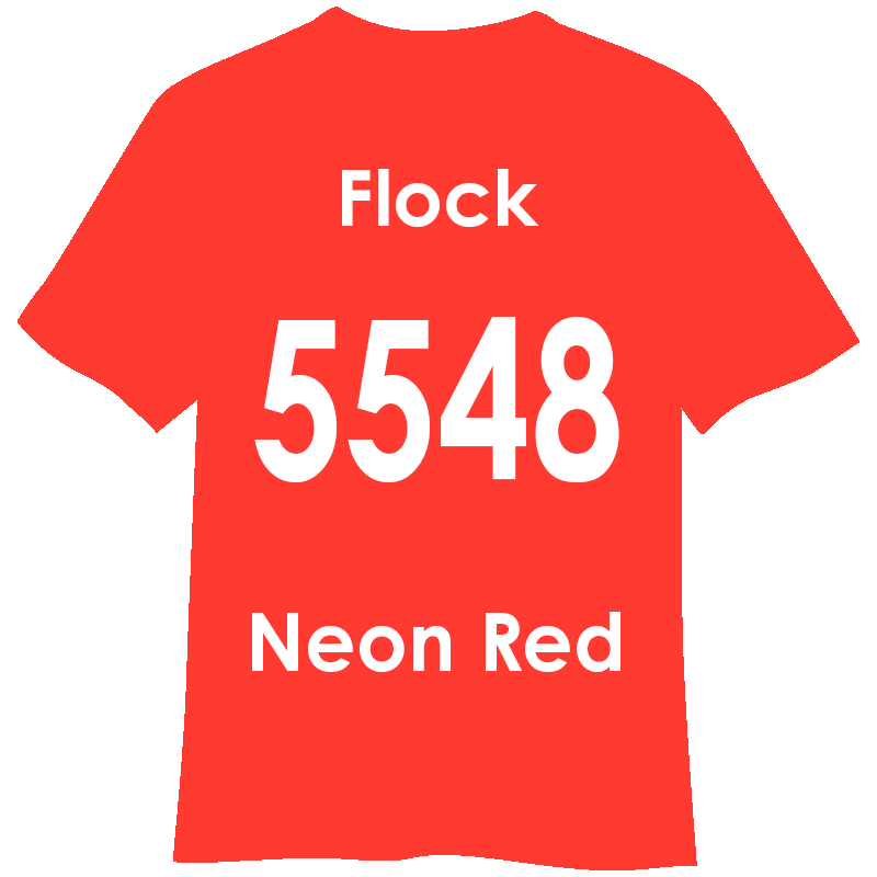 FLOCK 500mm幅 5548 ネオンレッド