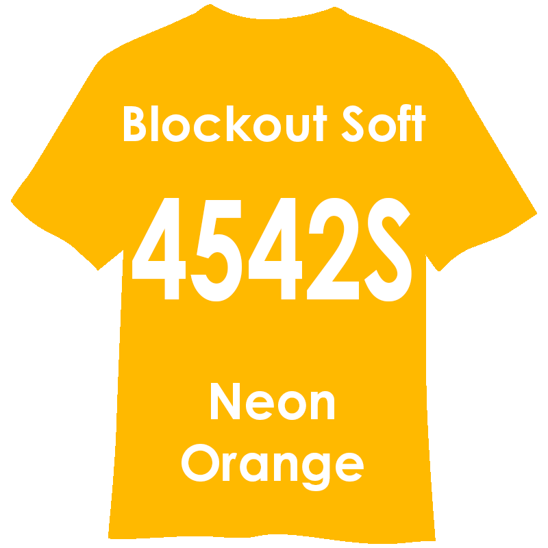 BLOCKOUT SOFT 500mm幅 4542S ネオンオレンジ