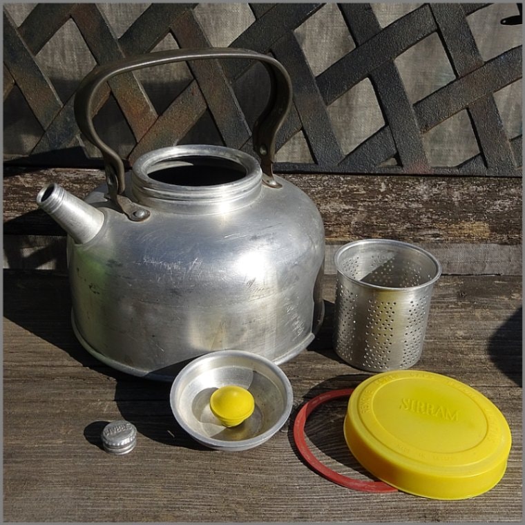 ◆ 60s SIRRAM ビンテージ ピクニック ティー セット イギリス ◆ 60's SIRRAM シラム<BR>ピクニックケトル<BR>1.5L ケトル やかん