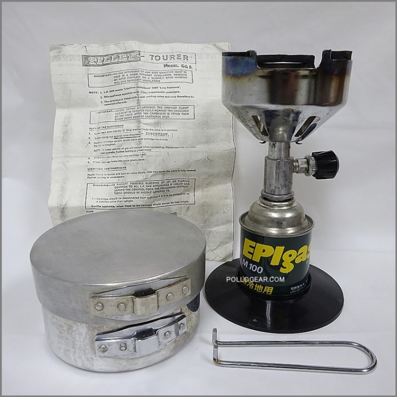 1950年代 ティリーランプ<BR>TILLEY LAMP COMPANY<BR>ティリー ツアラー GG5<BR>クッカー ガス ストーブ<BR>アルミ ストーブケース<BR>ビリー缶 Billy Pot Vintage