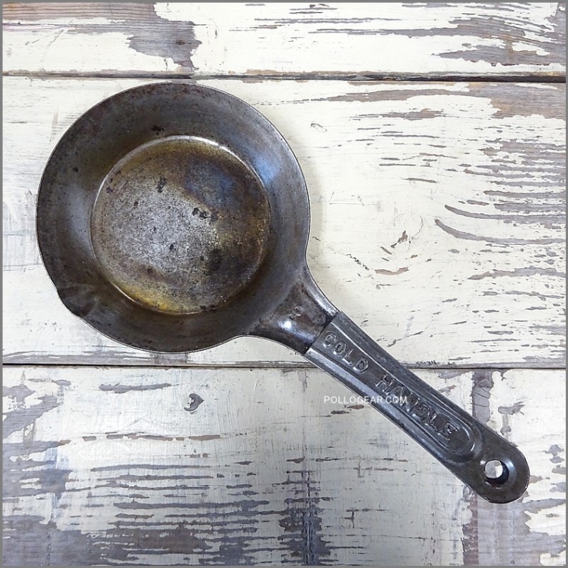 1950年代 COLD HANDLE<BR> ビンテージ フライパン<BR>鉄フライパン