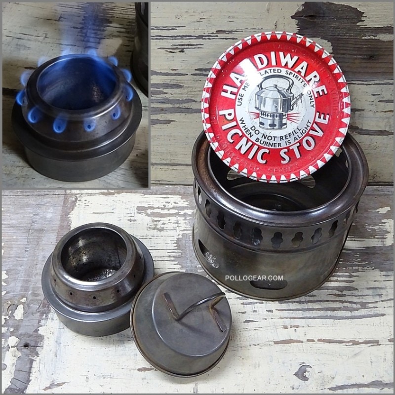 1950年代 アルスト<BR> Handiware Picnic Stove<BR>イングランド製<BR>アルコールストーブ<BR>ピクニックストーブ