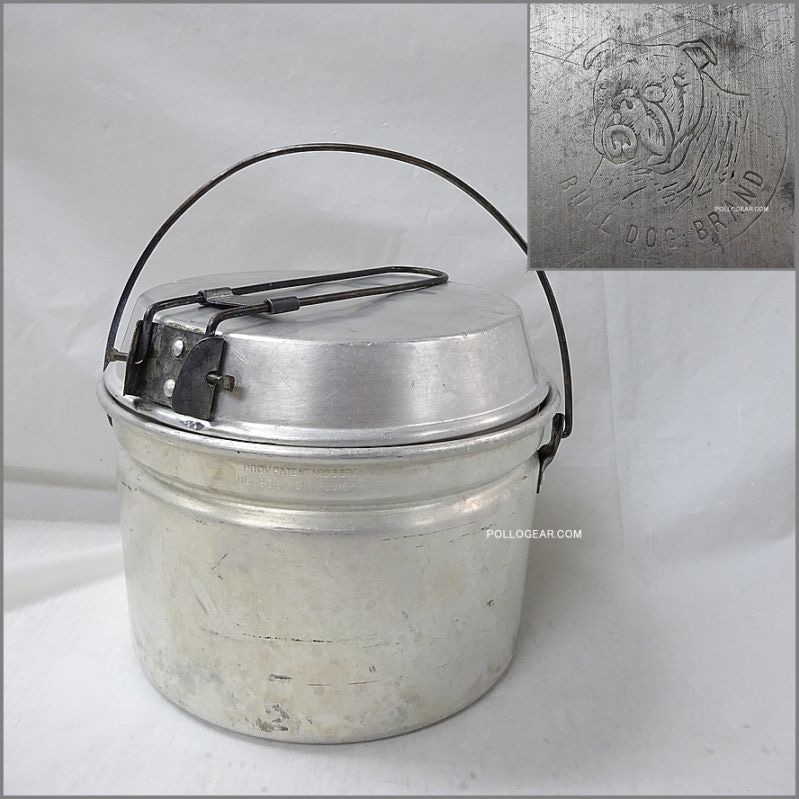 50年代 ホットン ブルドッグ<BR>珍種 7インチビリー＋PANリッド<BR>VINTAGE ビリー缶 クッカー<BR>イングランド製 ビンテージキャンプ