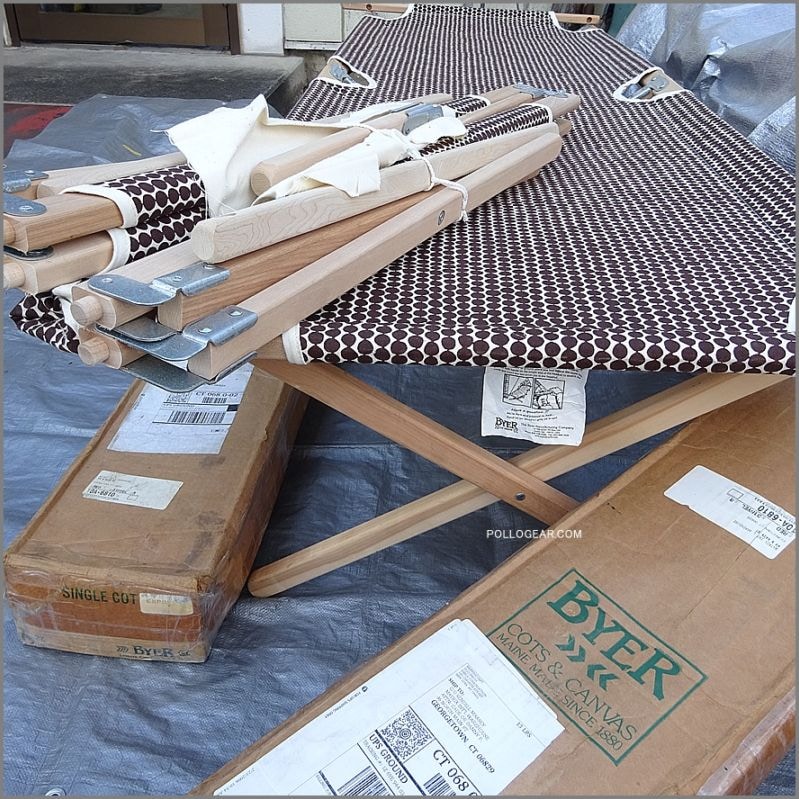 2006 デッドストック USA製<BR>BYER×HABLE CONSTRUCTION<BR>バイヤー カタディンコット<BR>BYER OF MAINE/KATAHDIN COT<BR>VINTAGE  バイヤーオブメイン<BR>ウッドフレーム 木製コット へーブルコンストラクション 別注