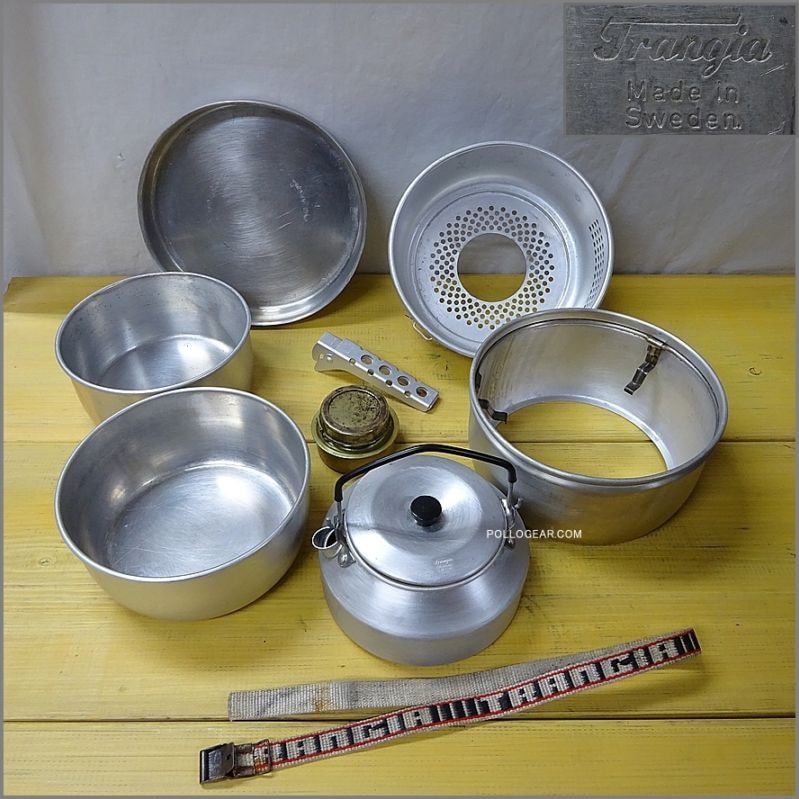 1970年代 トランギア TR-25<BR>ストームクッカーL ケトル付き<BR>Trangia 筆記体ロゴ オールドモデル No.25-2 VINTAGEトランギア