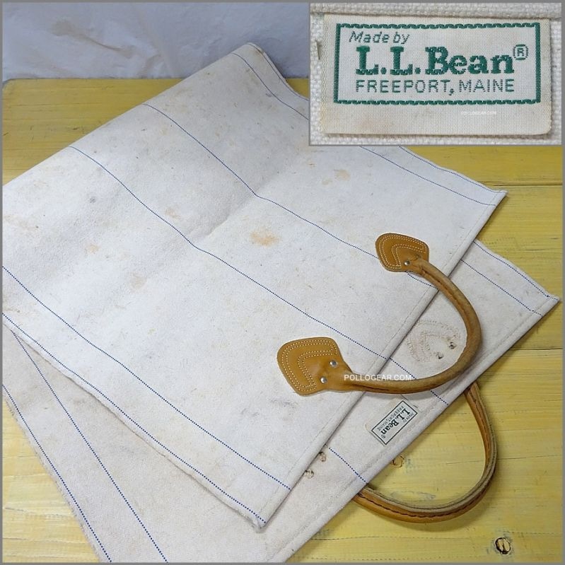 1980年代 LLビーン<BR>ログバッグ ログキャリー<BR>LLBean LOG BAG VINTAGE<BR>キャンバス 薪 バッグ