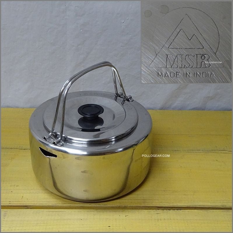 OLD MSR INDIA製 KETTLE<BR>1990年代 Alpine Tea Pots<BR>アルパイン ティーポット ステンレス ケトル<BR>VINTAGE ケトル ビンテージ<BR>