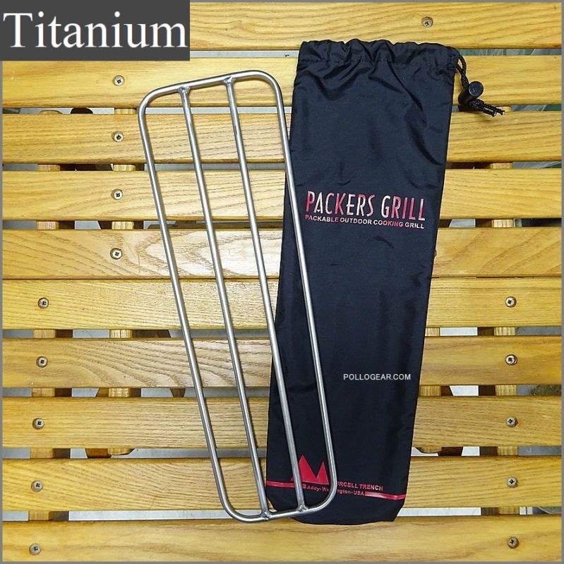 チタン製 Purcell Trench<BR>パーセルトレンチ<BR>Ti パッカーズ 2グリル<BR>Titanium Packers 2 Grill USA<BR>焚き火台 ゴトク グリル アメリカ製