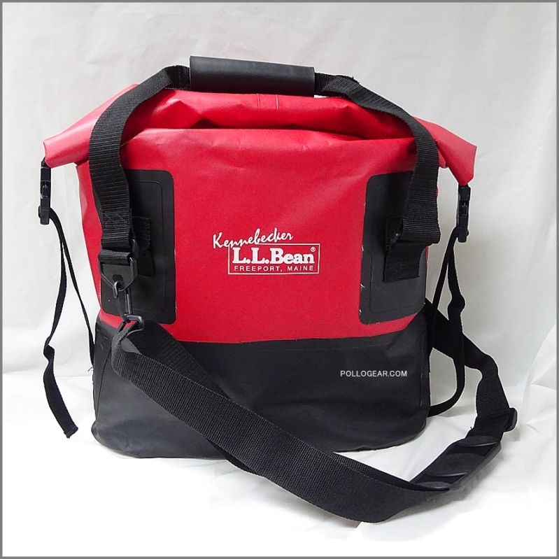 1999年 L.L.Bean×SEATTLE SPORTS<BR>オーバル レッド 1400ci F.A.T.<BR>PVC ロールトップ バッグ<BR>ビンテージ トートバッグ<BR>LLビーン×シアトルスポーツ 防水バッグ ドライバッグ