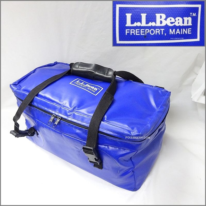 90’s L.L.Bean×SEATTLE SPORTS<BR>角型 ブルー 25QT Soft Cooler<BR>ソフトクーラー クーラーバッグ<BR>FROST-PAK フロストパック<BR>ビンテージクーラー ～1999年<BR>LLビーン×シアトルスポーツ