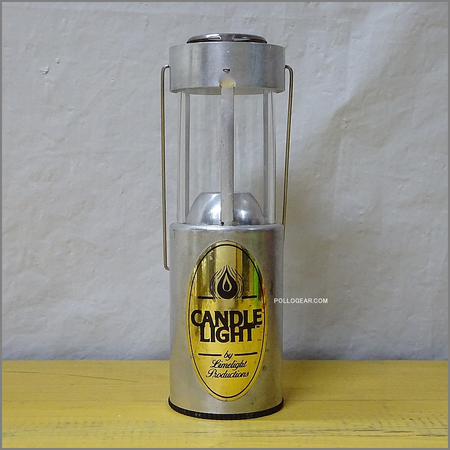 1985年 CANDLE LIGHT<br>LLP×UCO PAT PEND №2<br>ライムライト アルミ シルバー<br>ビンテージ キャンドルランタン<br>Limelight Productions Vintage