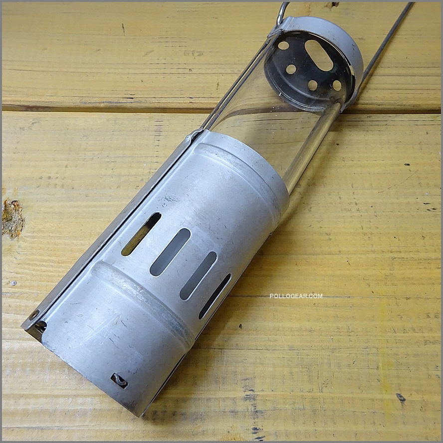 1980年代 VINTAGE EVERNEW<BR>エバニュー キャンドルランタン<BR>CF-107 アルミ シルバー<BR>初期型 ハードケース付き