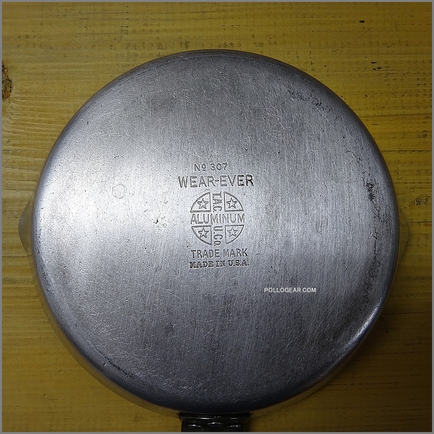 1930’s WEAR-EVER 307<BR>ビンテージ フライパン<BR>デカロゴ ウエアエバー USA製<BR> Aluminum Frying Pans 175㎜ アルミフライパン