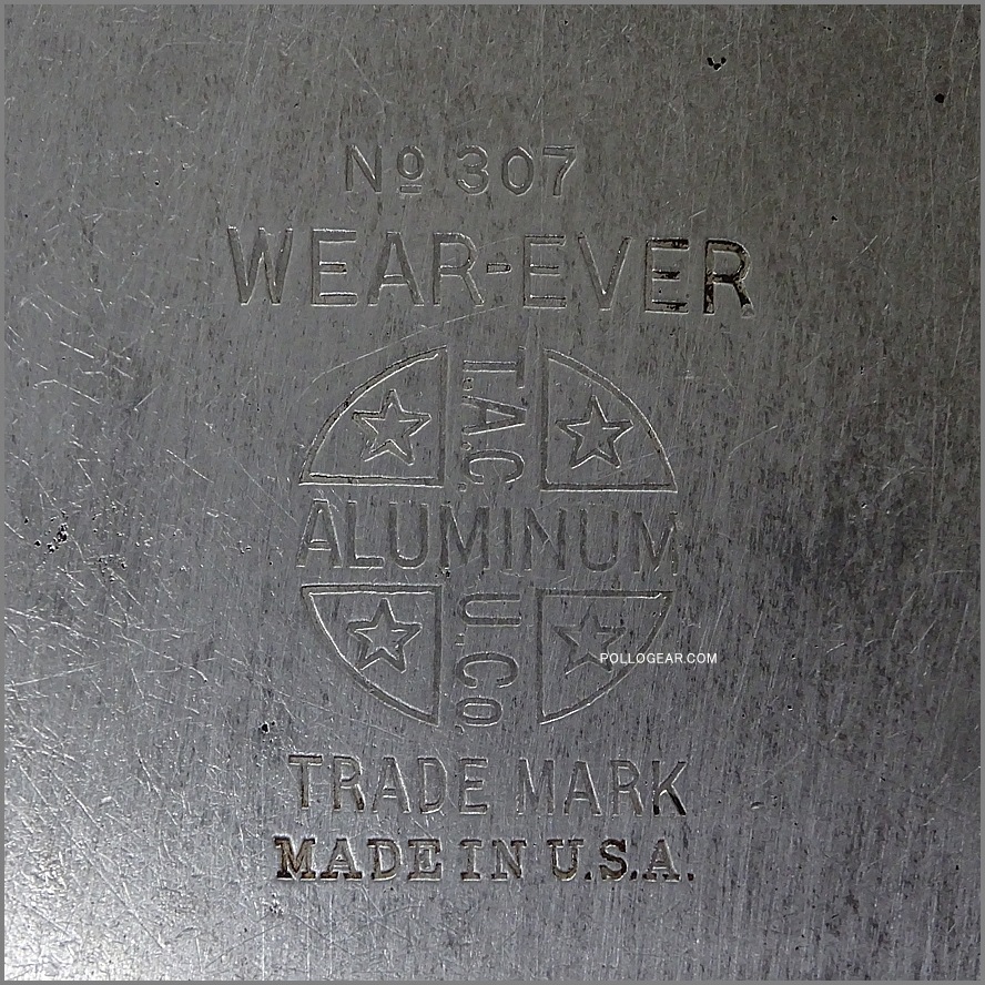 1930’s WEAR-EVER 307<BR>ビンテージ フライパン<BR>デカロゴ ウエアエバー USA製<BR> Aluminum Frying Pans 175㎜ アルミフライパン