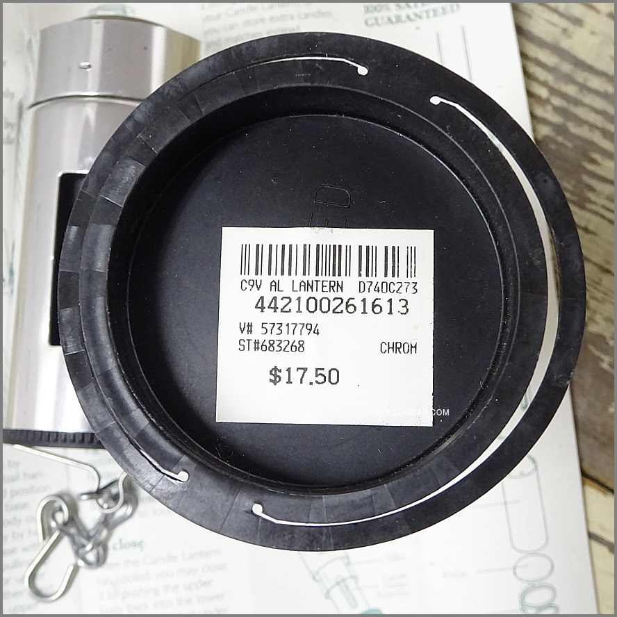 ~97 デッドストック EMS<BR>Vintage キャンドルランタン<BR>Eastern Mountain Sports × UCO<BR>MADE IN USA ケース付き