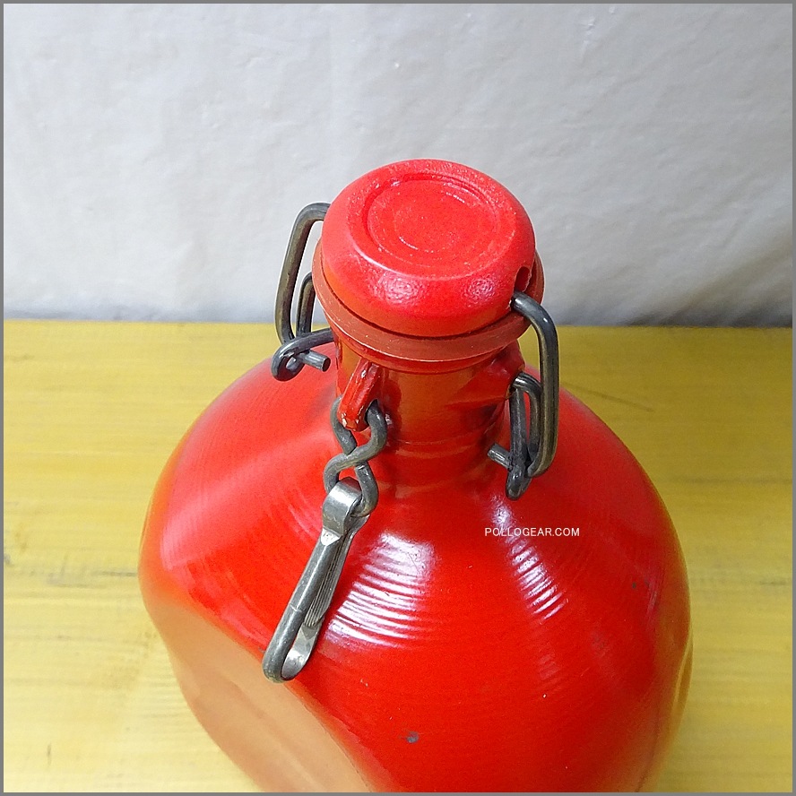 1.5L 1970年代 グランテトラ<BR>丸型 LE GRAND TETRAS<BR>VINTAGE ウォーターボトル<br>赤 レッド ビンテージキャンプ