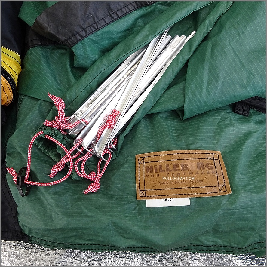 革タグ Hilleberg ナロ 3<br>ヒルバーグ Nallo 3<br>2004年 Vintage Hilleberg<br>旧カラー OLDモデル