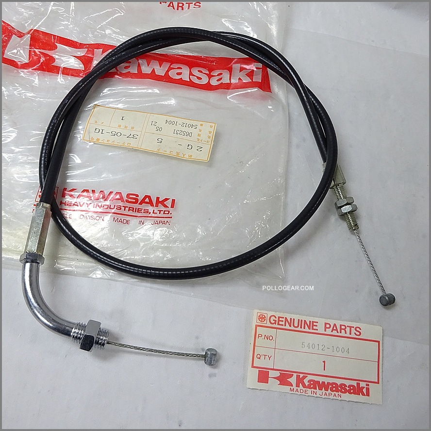 カワサキ純正新品●Z400FX Z400J KZ400E 引き側 アクセル スロットル ワイヤーケーブル 絶版 54012-1004