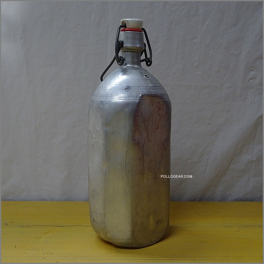 80年代 ドイツ製 マルキル 1.0L<BR>MAR KILL アルミ ８角ボトル <BR>VINTAGE ウォーターボトル<br>スウィングキャップ ビンテージキャンプ