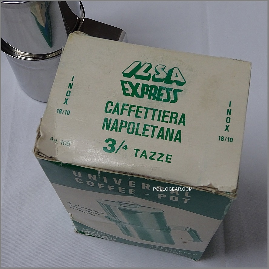 VINTAGE イルサ デッド<BR>naporetana ナポレターナ<BR>ILSA 直火 エスプレッソ<BR>3CUP コーヒーメーカー<BR>コーヒー キャンプ