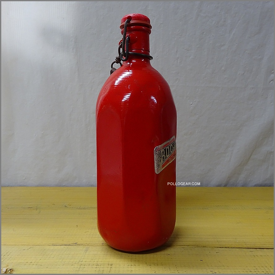 70年代 フランス製 ROC <BR>アルミ ８角ボトル 1.0L<BR>VINTAGE ウォーターボトル<br>スウィングキャップ ビンテージキャンプ