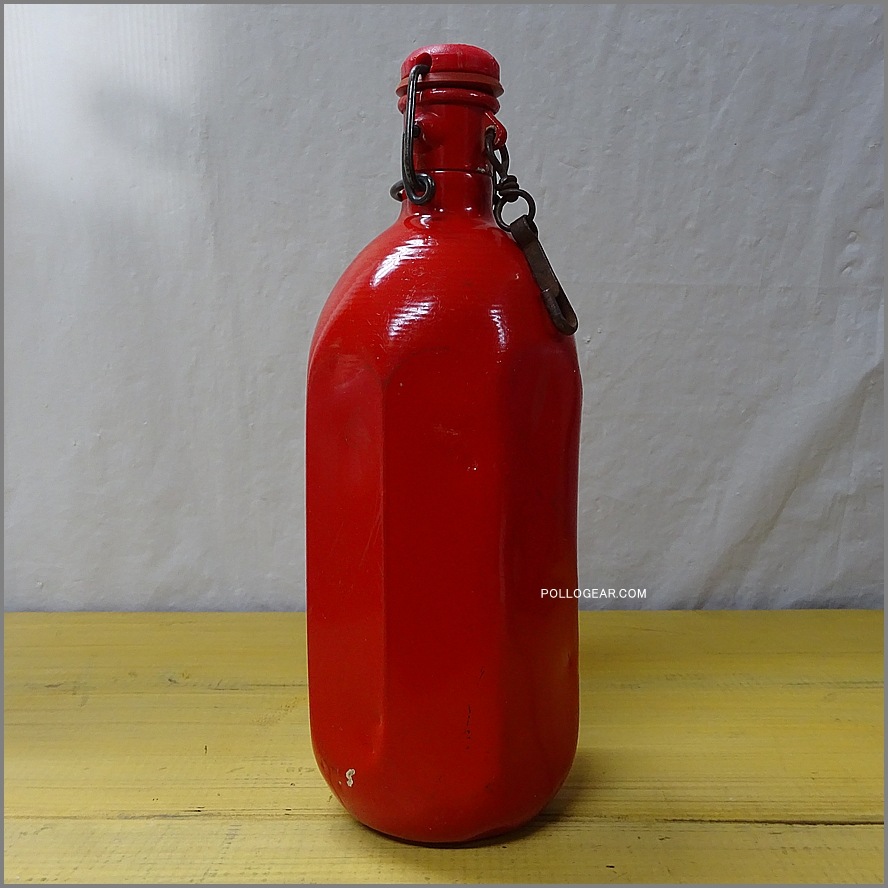70年代 フランス製 ROC <BR>アルミ ８角ボトル 1.0L<BR>VINTAGE ウォーターボトル<br>スウィングキャップ ビンテージキャンプ